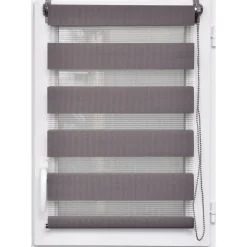 STORE ENROULEUR LUMIERE NUIT 120X250CM GRIS BETON