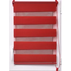 STORE ENROULEUR LUMIERE NUIT 60X90CM ROUGE PIMENT