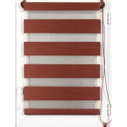 STORE ENROULEUR LUMIERE NUIT 120X180CM CHINE TERRACOTTA