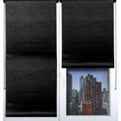STORE ENROULEUR OCCULTANT TEXTURE 45X90CM NOIR