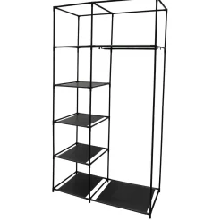 STRUCTURE ARMOIRE 5 CASES ET 1 PENDERIE