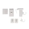 SUPPORT CLIP REGLABLE BLANC X2PIECES