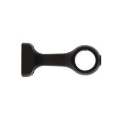 SUPPORT COURT D.28CM NOIR MAT X2PIECES