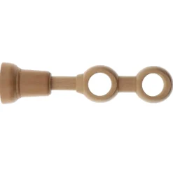 SUPPORT DOUBLE D.28CM NATUREL VERNIS
