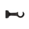 SUPPORT OUVERT SIMPLE D.28CM NOIR MAT X2PIECES