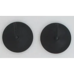 SUPPORTS ADHESIFS METAL X2 NOIR MAT