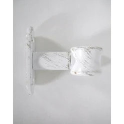SUPPORT SIMPLE D20 50 MM X2 BLANC OR