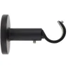SUPPORT SIMPLE OUVERT D.20 60MM NOIR MAT