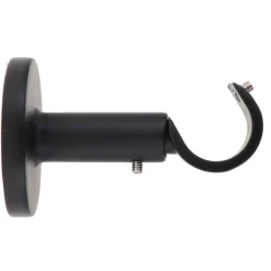 SUPPORT SIMPLE OUVERT D.20 60MM NOIR MAT