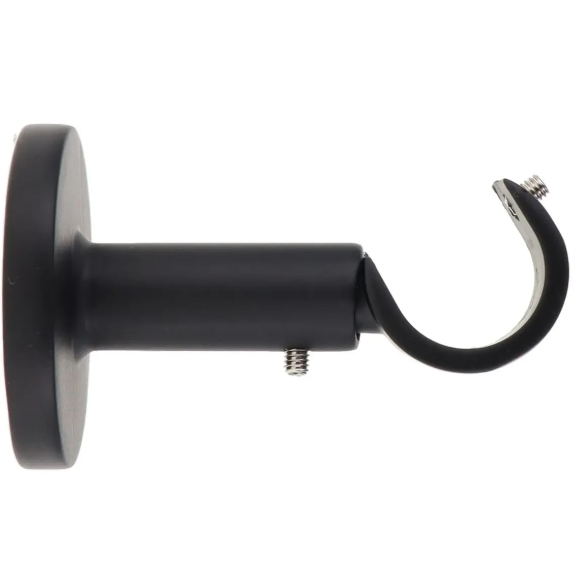 SUPPORT SIMPLE OUVERT D.20 60MM NOIR MAT