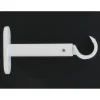 SUPPORT SIMPLE OUVERT D20 90 MM X2 BLANC MAT