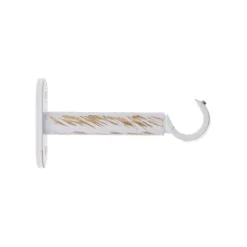 SUPPORT SIMPLE OUVERT D.20 90MM X2 PIECES BLANC OR
