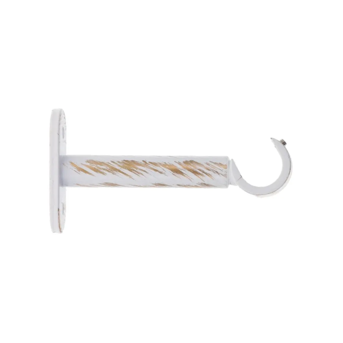 SUPPORT SIMPLE OUVERT D.20 90MM X2 PIECES BLANC OR