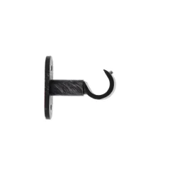 SUPPORT SIMPLE OUVERT D.20 50MM X2 PIECES NOIR ARGENT