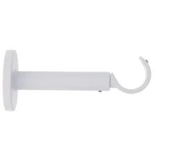 SUPPORT SIMPLE OUVERT EXT D.28 115MM BLANC MAT