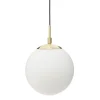 SUSPENSION BOULE DRIS BLANC D.20CM