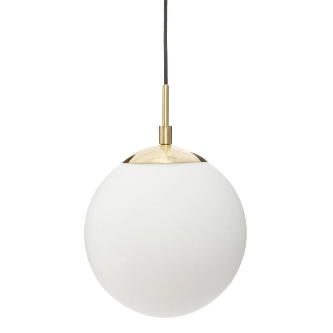 SUSPENSION BOULE DRIS BLANC D.20CM