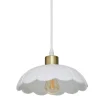 SUSPENSION CERAMIQUE BRUNA BLANC D.23CM