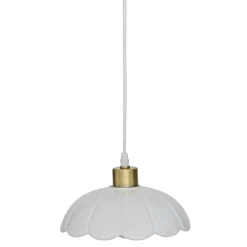 SUSPENSION CERAMIQUE BRUNA BLANC D.23CM
