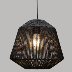 SUSPENSION CORDE ETHNIQUE NOIR JILY