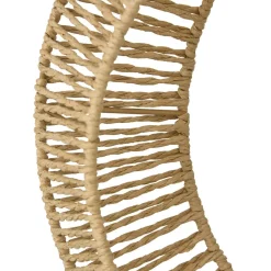 SUSPENSION CORDE FORME LUNE H.33CM