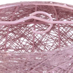 SUSPENSION INTERIEUR ROSE POUDRE 30CM