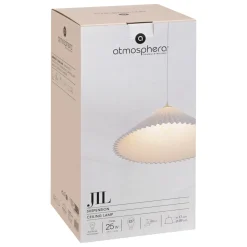 SUSPENSION JIL PLASTIQUE BLANC D.49CM