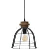 SUSPENSION METAL BERRY GRIS D.25CM