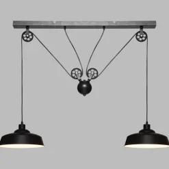 SUSPENSION METAL EZIO NOIR D.60CM