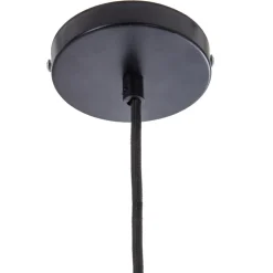 SUSPENSION METAL FIL ROTIN SUWA NOIR D.35CM