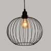 SUSPENSION METAL FIL VICTA NOIR D.28CM