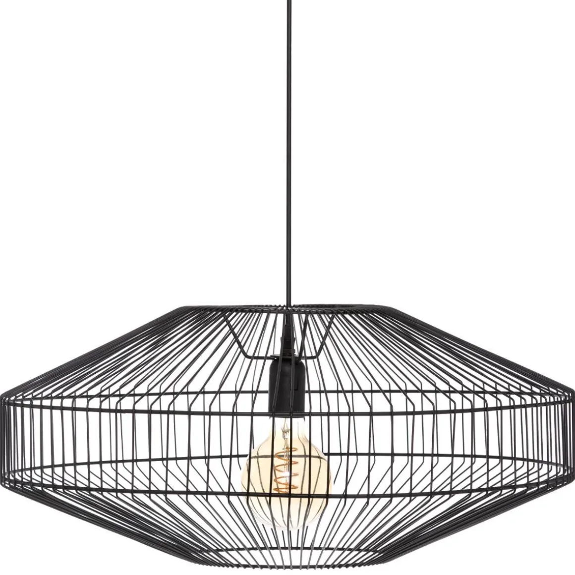 SUSPENSION METAL FIL VILAS NOIR D.57CM