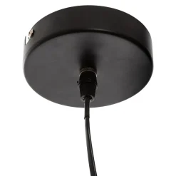 SUSPENSION METAL FLEUR NOIR D.57CM