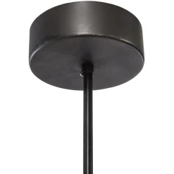 SUSPENSION METAL NOIR DESY H.19CM