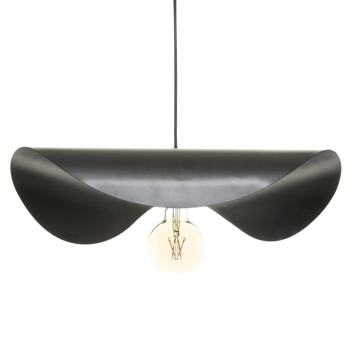 SUSPENSION METAL PILAR NOIR L.52CM