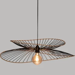 SUSPENSION METAL RATTAN ALARA NOIR D.69.5CM