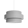 SUSPENSION ORNELLA GRISE 14.6X26CM