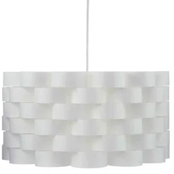 SUSPENSION PAPIER PLASTIQUE MOKI BLANC D.42CM