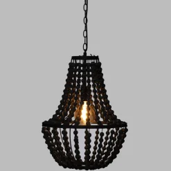 SUSPENSION PERLES GOYA NOIR D.38.5CM
