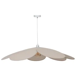SUSPENSION PETALE LIN NAYA BEIGE D.100CM