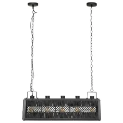 SUSPENSION RAFIA AARON NOIR L.93CM
