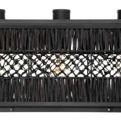SUSPENSION RAFIA AARON NOIR L.93CM