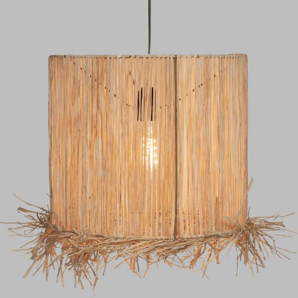 SUSPENSION RAPHIA HACIENDA NATUREL H.38CM