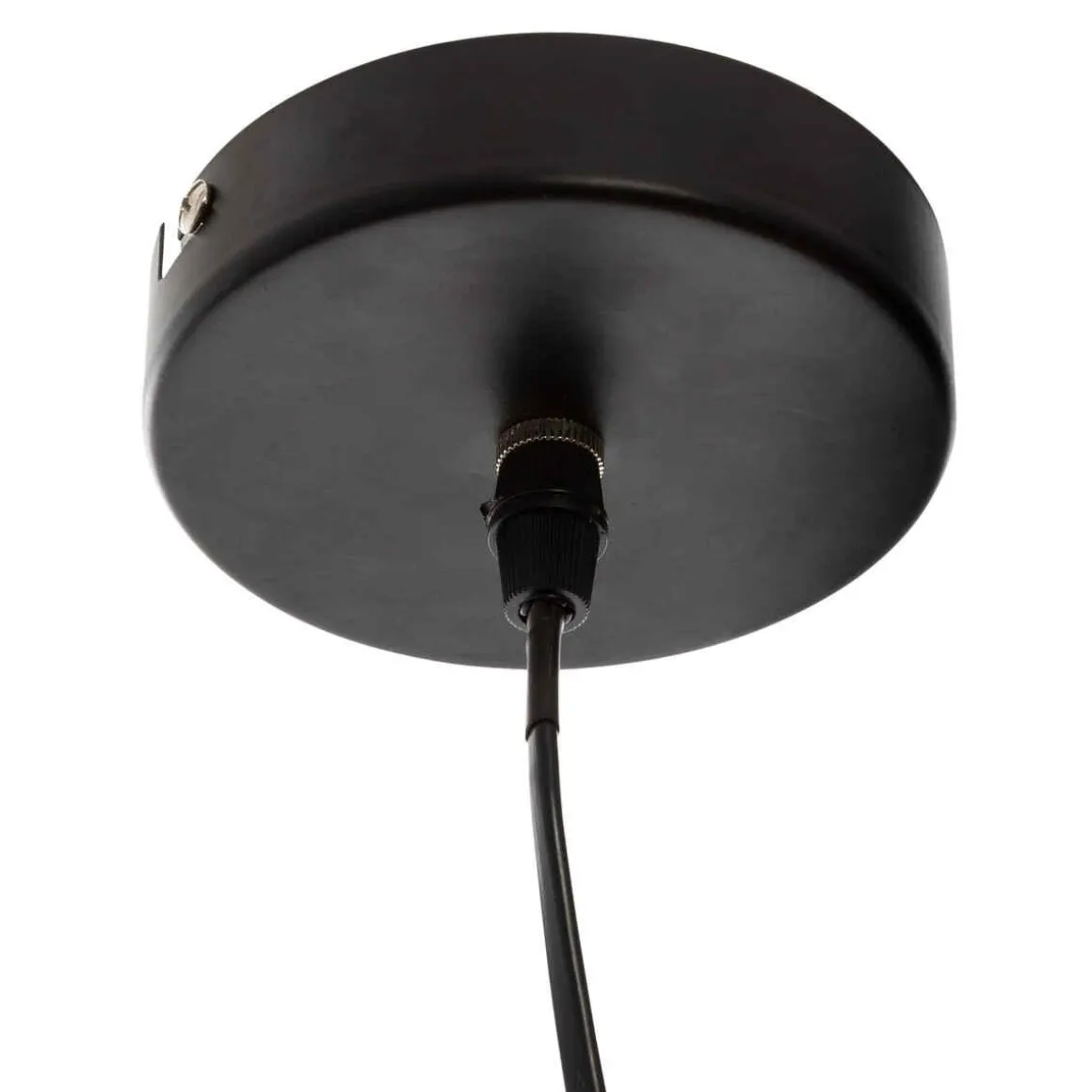 SUSPENSION ROTIN LEA NOIR D.49CM