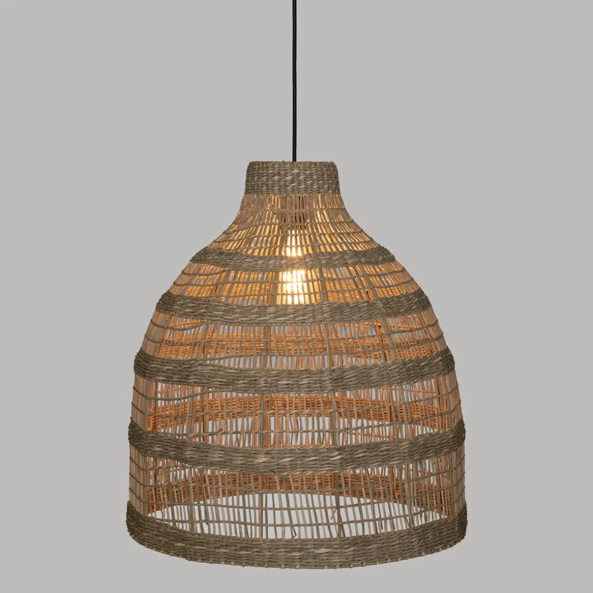 SUSPENSION ROTIN SEA VIEW NATUREL D.45CM