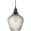 SUSPENSION VERRE FUME OMAHA D.21CM