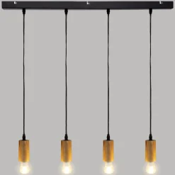 SUSPENSION X4 BOIS AYS NATUREL L.80CM