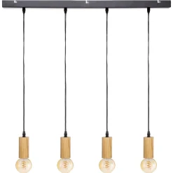 SUSPENSION X4 BOIS AYS NATUREL L.80CM