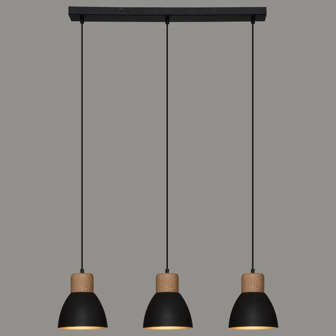 SUSPENSION X3 METAL DESY NOIR D.15CM