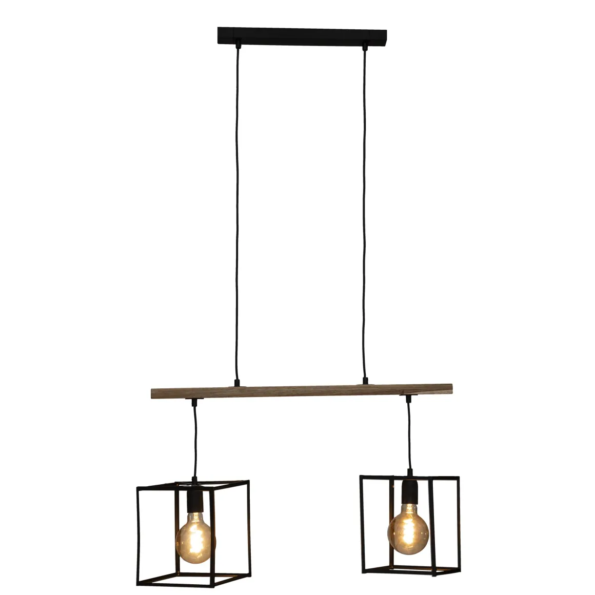 SUSPENSION X2 METAL EDENA NOIR L.70CM